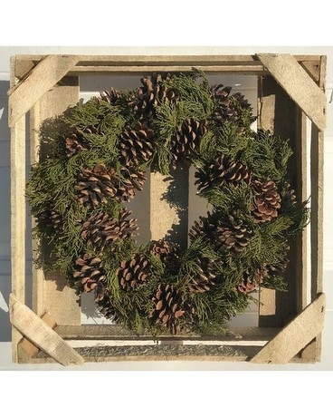 Pinecone Preserved Foliage Wreath Custom product