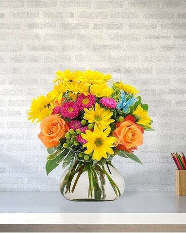 Lemon Lift Flower Arrangement