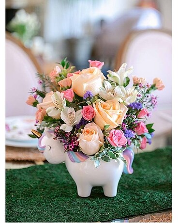 Teleflora's Magical Garden Unicorn Bouquet Flower Arrangement