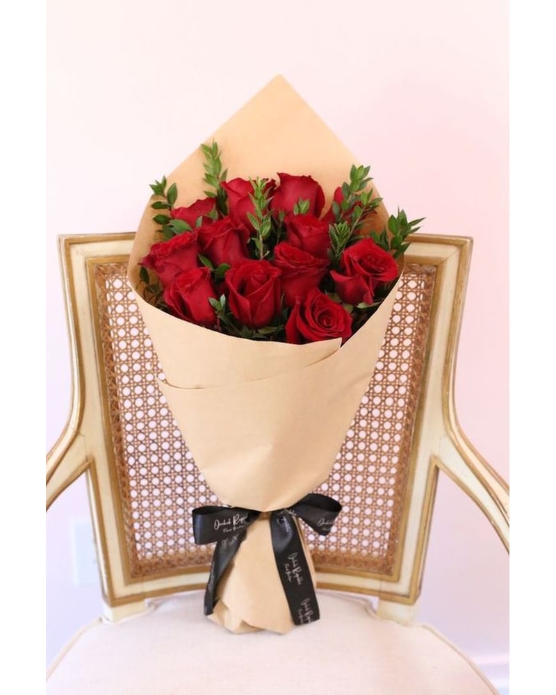 Dozen Red Roses Wrapped in Sewickely PA - Heritage Floral Shoppe