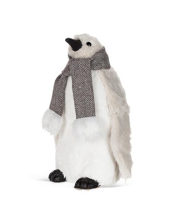 Large Fuzzy Penguin with Scarf Gifts
