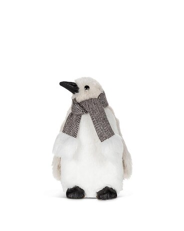 Small Fuzzy Penguin with Scarf Gifts