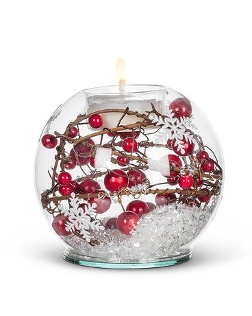 Red Berry & Snow Ball Votive Gifts