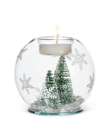 Brush Tree & Snow Ball Votive Gifts
