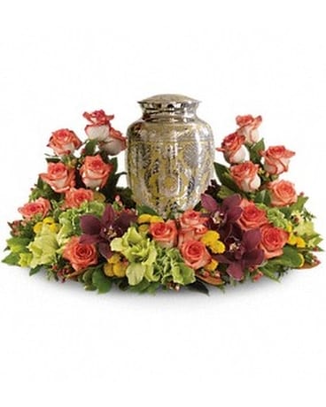 Sunset Wreath Flower Arrangement