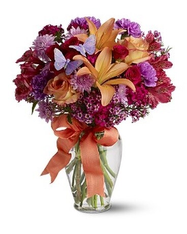 Butterfly Blooms Flower Arrangement