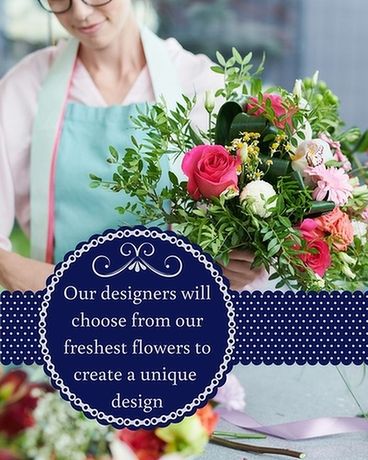 Designer's Choice In A Vase Flower Arrangement