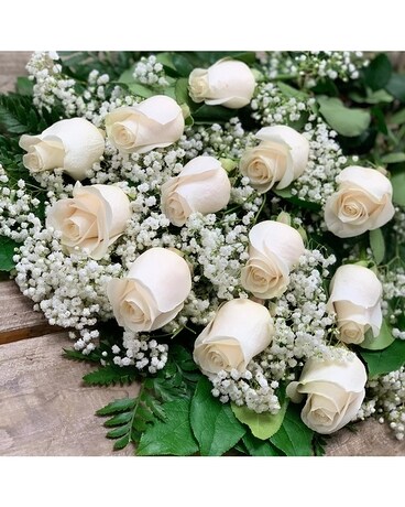 Premium White Roses Flowers