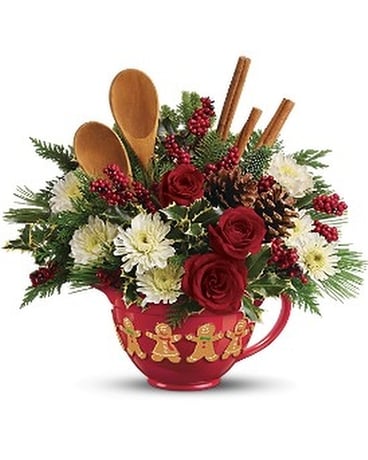Mixing Bowl Bq Flower Arrangement