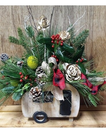 Holiday Camper Flower Arrangement