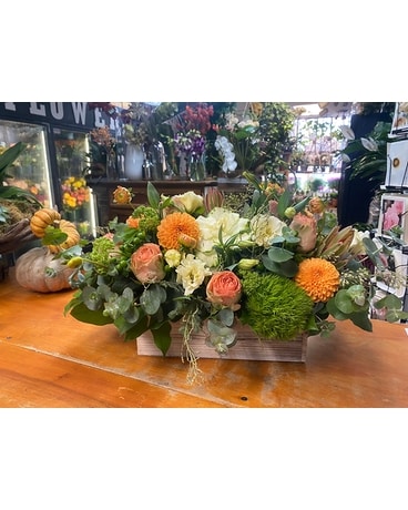Long and Low Centerpiece Flower Arrangement