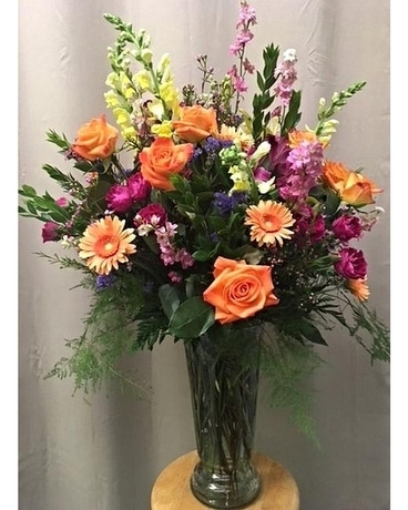 Bright summer mixed vase Flower Arrangement