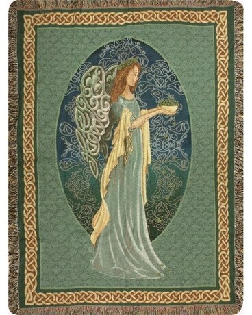 Irish Angel Blanket (Tapestry) Sympathy Arrangement