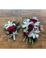 Corsage size,  inches height and  inches wide.