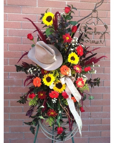 Cowboy Sunset Flower Arrangement