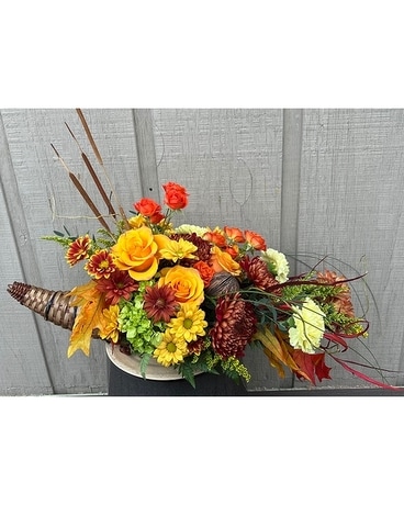 Large Cornucopia Flower Arrangement