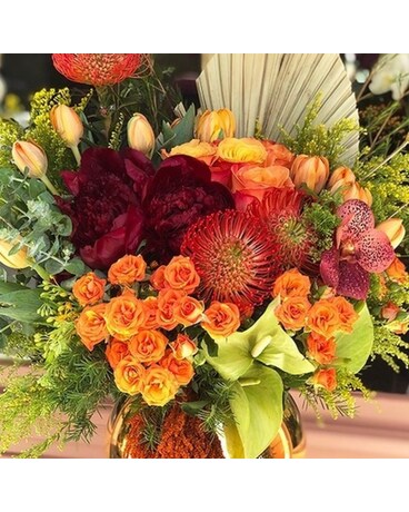 Vintage Holiday Flower Arrangement