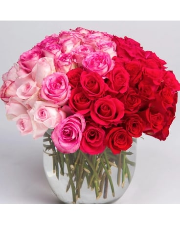 Pink Ombre Flower Arrangement