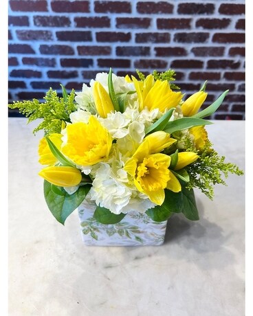 Mellow Yellow Flower Arrangement