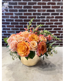 Amber Light Flower Arrangement