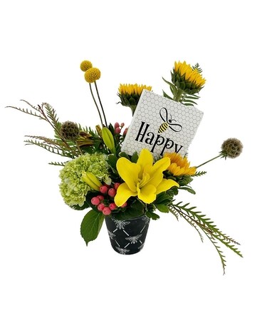 Black Bee's Flower Arrangement