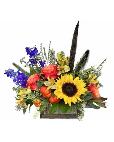 Rustic Fall Flower Arrangement