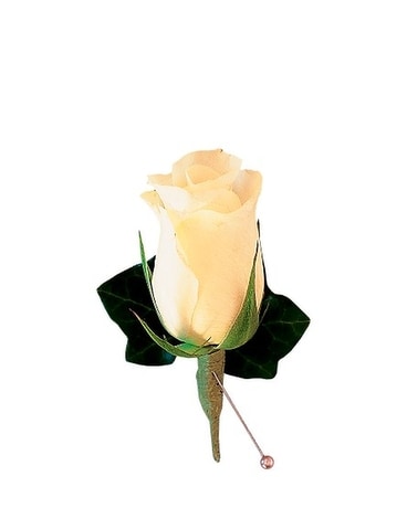 Rose and Ivy Boutonniere Flower Arrangement