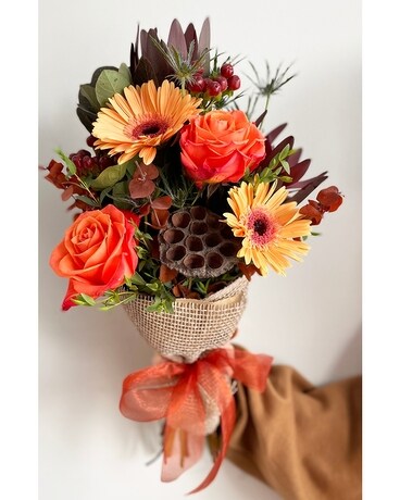 Autumn Market Wraps Flower Arrangement