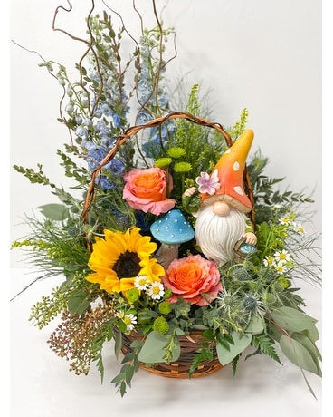 At Gnome in the Garden Flower Arrangement