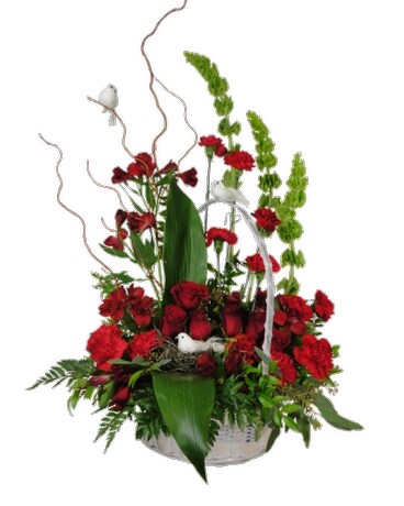 Peace and Love Basket Funeral Arrangement
