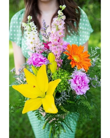 Summer Brights Market Wrap Flower Arrangement