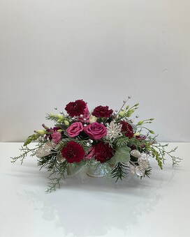 A Berry Merry Christmas Flower Arrangement