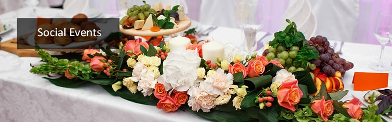 Flowers For Social Events, Luxurious Floral Designs