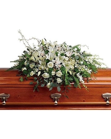 Grandest Glory Casket Spray Funeral Arrangement