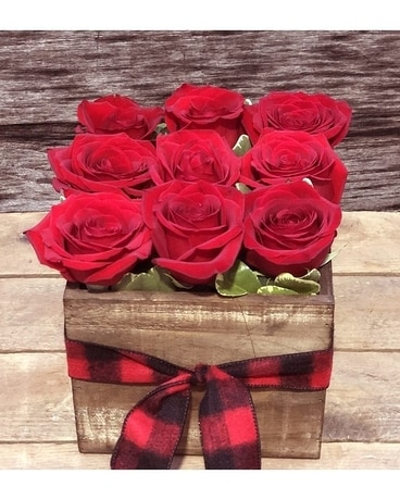 Woodland Roses Flower Arrangement