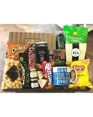 Best Dad Ever Snack Basket Gift Basket