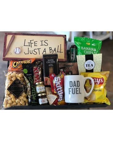 Dad Fuel Baseball Snack Basket Gifts
