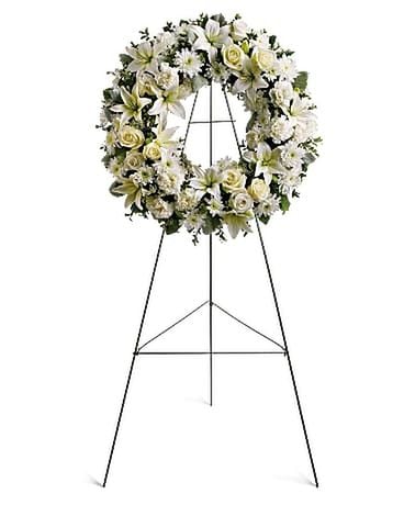 Wreath of Serenity Funeral Arrangement