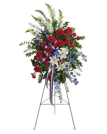 Sacred Duty Spray Funeral Arrangement