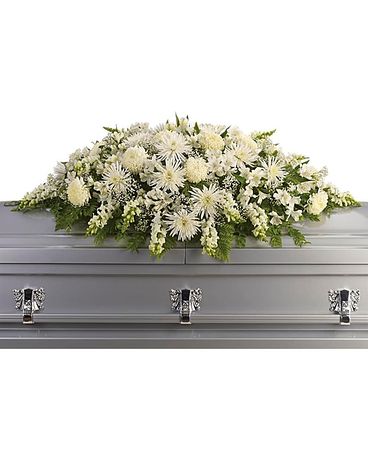 Enduring Light Casket Spray Funeral Casket Spray Flowers