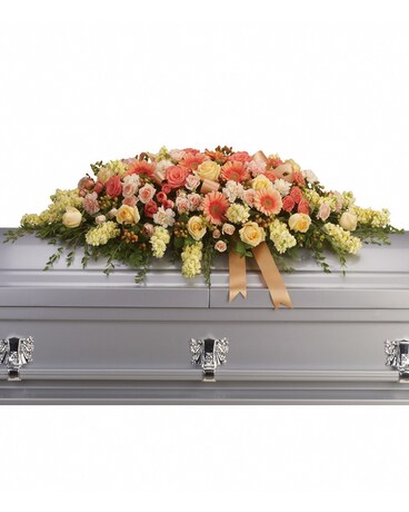 Warmest Remembrance Casket Spray Funeral Casket Spray Flowers