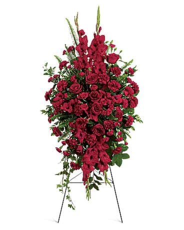Deep in Our Hearts Spray Funeral Arrangement