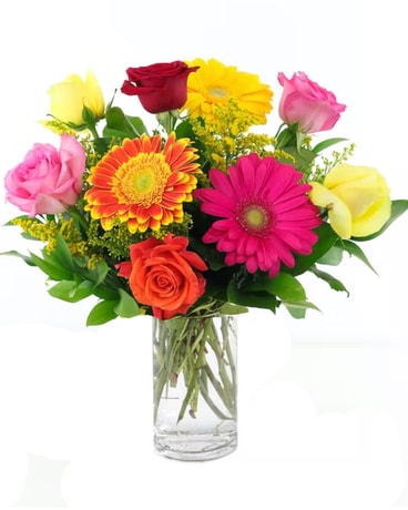 Roses and Gerberas