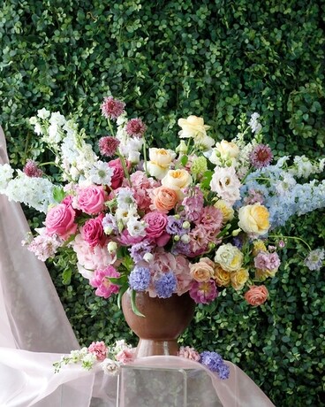 The Garden of Live Flowers Flower Arrangement