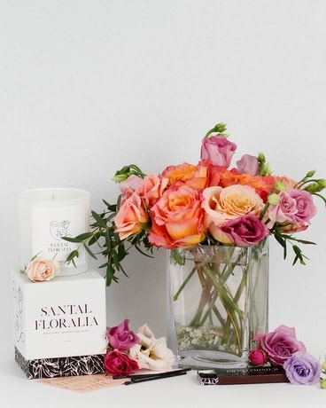 Flowers & Fragrance Set // Floral + Santal Flower Arrangement
