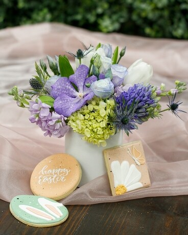 Easter Blooms & Bakery Set Flower Arrangement