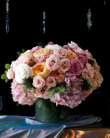 Pink Mornings & Polar Nights Flower Arrangement