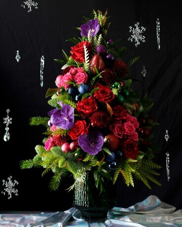 Fireside Jewel Blooming Floral Tree Flower Arrangement