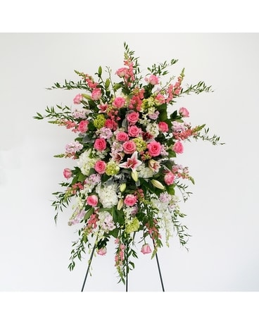 Cherished Standing Easel Spray Flower Arrangement