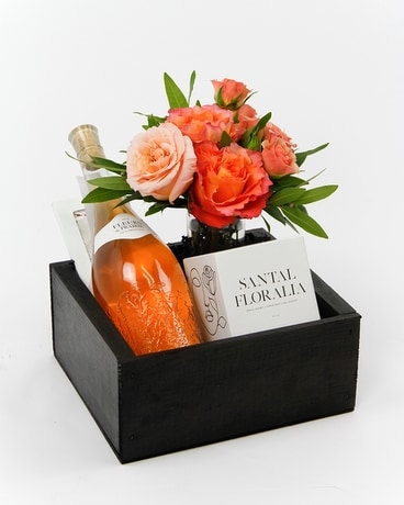 STOP & SMELL THE ROSÉ LUSH BOX Gift Basket